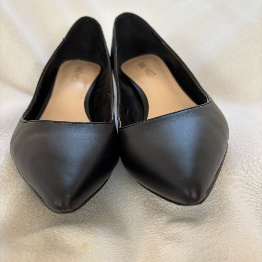 Nine West Black Pointed Toe Heels - Picture 5 of 5